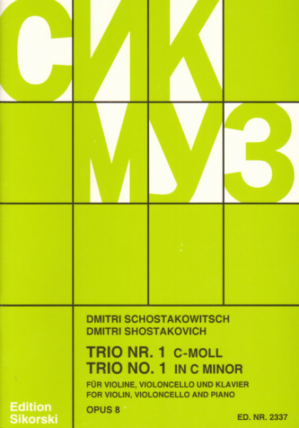 Klaviertrio Nr.1 op.8