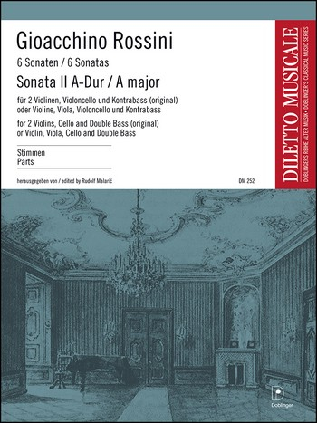 Sonate A-Dur Nr.2 für 2 Violinen, Violoncello und Kontrabaß