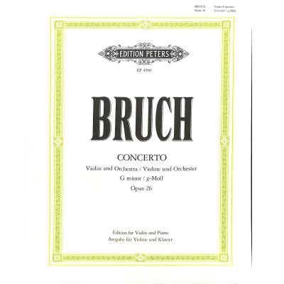 Partitur und Solostimme Konzert g-Moll op. 26