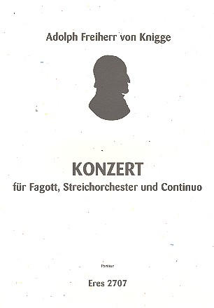 Konzert F-Dur für Fagott, Streicher Bc