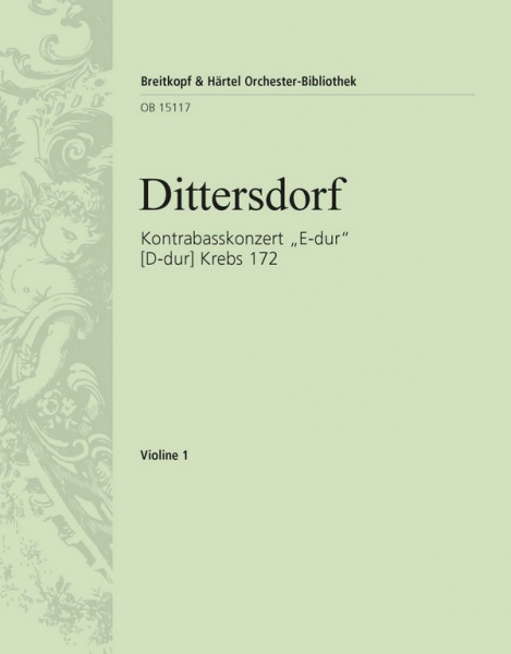 Konzert Krebs172 (Fassungen in E-Dur und D-Dur) für Kontrabass und Orchester