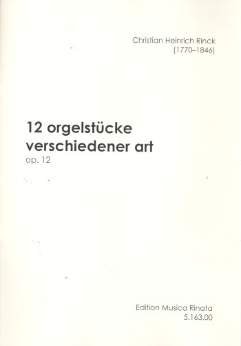 12 Orgelstücke verschiedener Art op.12