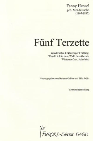 5 Terzette für 3 Singstimmen (SA A/T)