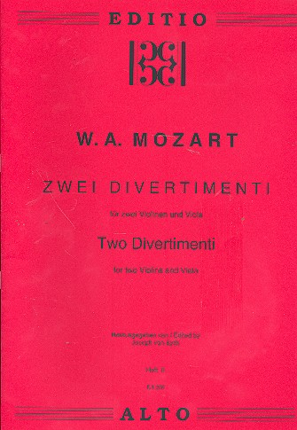 2 Divertimenti für 2 Violinen und Viola