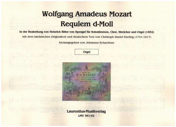 Requiem d-Moll für Solostimme, gem Chor, Streicher und Orgel