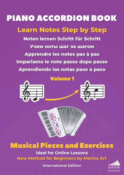 Schule für Akkordeon Piano Accordion Book Vol.1: Musical Pieces and Exercices