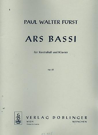Ars bassi op.41 für Kontrabaß und Klavier