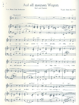 Auf all meinen Wegen: für Klavier
