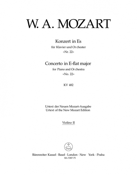 Konzert Es-dur KV482 für Klavier und Orchester