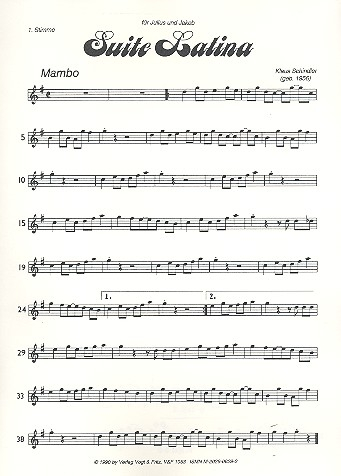 Suite Latina für Zupforchester (Blockflöte und Percussion ad lib)