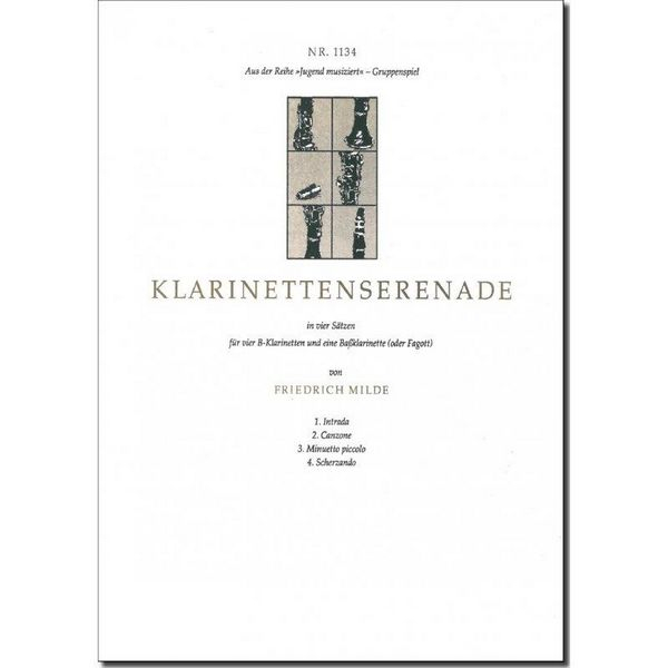 Klarinettenserenade für 4 Klarinetten und Bassklarinette (Fagott)