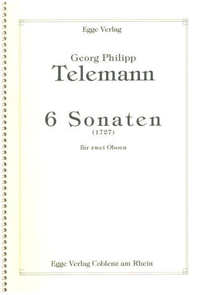 6 Sonaten (1727) für 2 Oboen