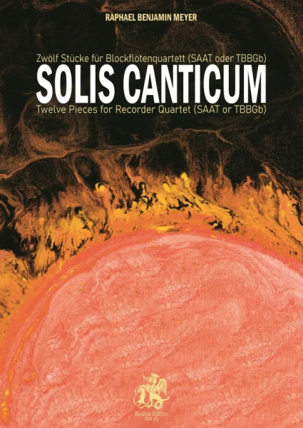 Solis Canticum (+Download) für 4 Blockflöten (SAAT oder TBBGb)