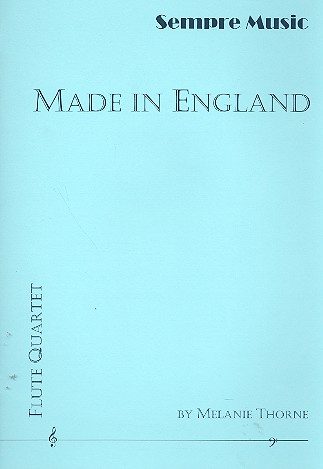 Made in England for 4 flutes score and parts
