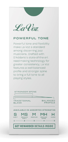 Es-Bariton-Sax-Blatt La Voz MS, Stärke 2