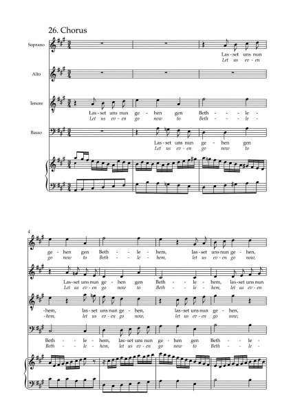 Klavierauszug Weihnachts-Oratorium BWV 248