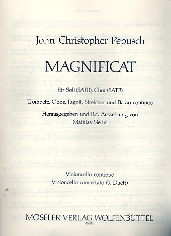 Magnificat für SATB Soli, SATB Chor, Bläser, Streicher und b.c.