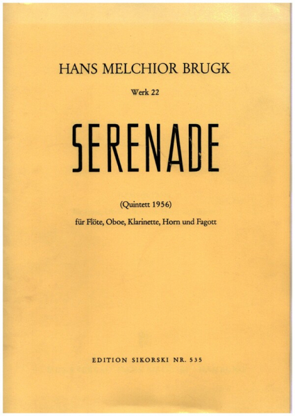 Serenade op.22 für Flöte, Oboe, Klarinette, Horn und Fagott