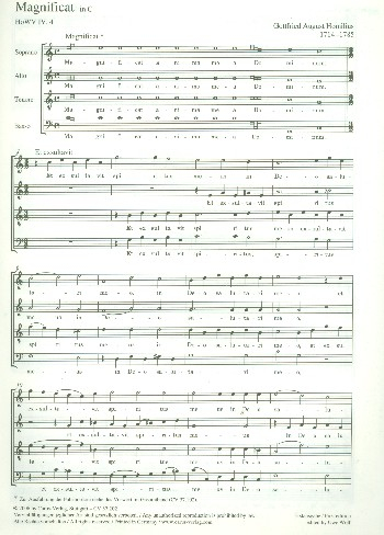 Magnificat in C HoWV IV.4 für gem Chor a cappella