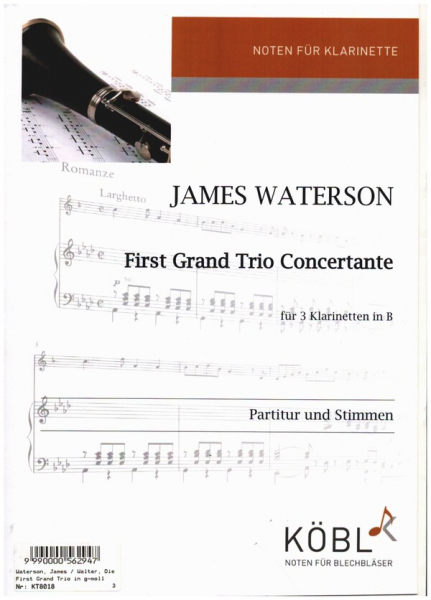 First Grand Trio Concertante in g-moll für 3 Klarinetten in B