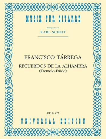 Recuerdos de la Alhambra für Gitarre