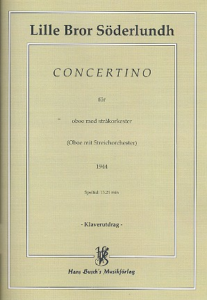 Concertino for oboe and string orchestra