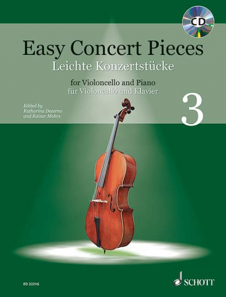 für Violoncello und Klavier Leichte Konzertstücke Band 3 (+CD)