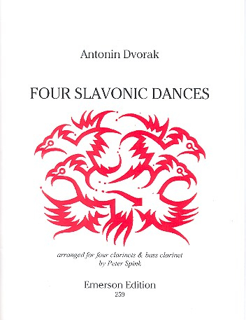 4 slavonic Dances op.46,2 for 4 clarinets and bass clarinet (opt.)