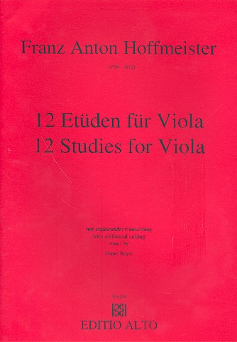 12 Etüden für Viola