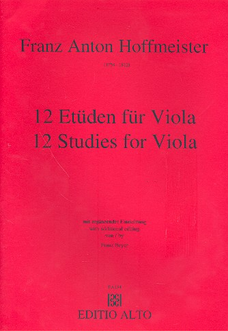 12 Etüden für Viola