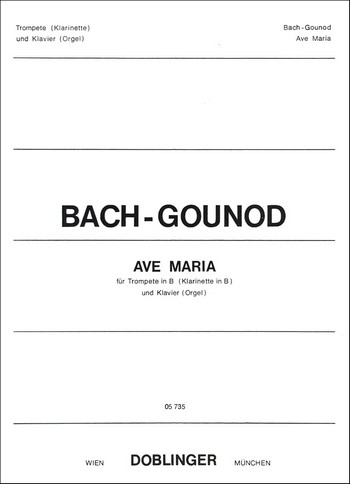 Ave Maria für Trompete (Klarinette) und Klavier (Orgel)