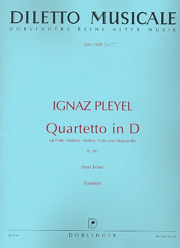 Quartett D-Dur B381 für Flöte (Violine), Violine, Viola und Violoncello