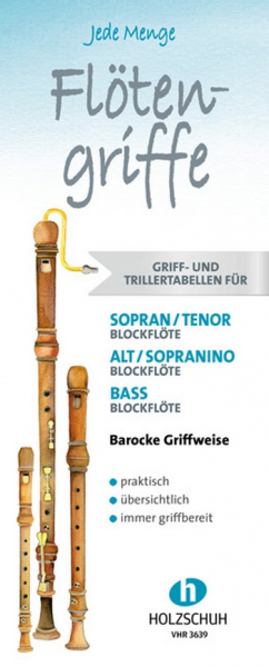 Grifftabelle Schuber Jede Menge Flötengriffe