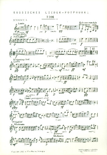 Russisches Lieder-Potpourri: für Zupforchester
