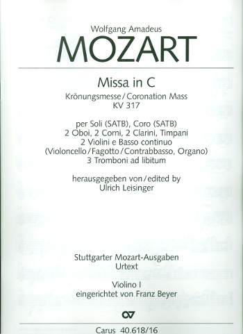 Missa C-Dur KV317 für Soli, gem Chor und Orchester
