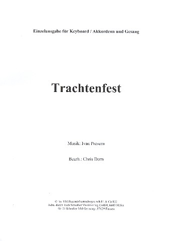 Trachtenfest für Keyboard/Akkordeon und Gesang