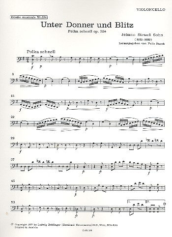 Unter Donner und Blitz op.324 für Orchester