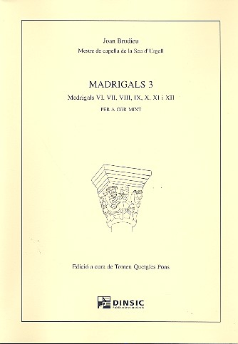 Madrigale Band 3 für gem Chor a cappella Partitur