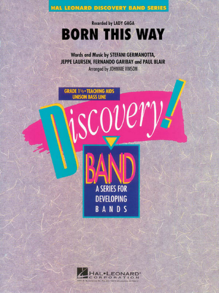 Born this Way: for concert band score an parts