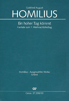 Ein hoher Tag kömmt HoWVII.9 für Soli, gem Chor und Orchester