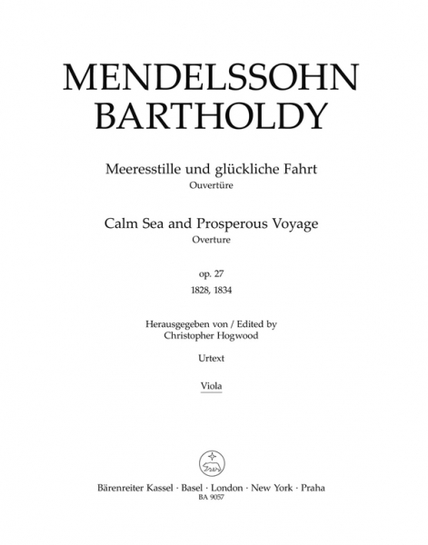 Meeresstille und glückliche Fahrt op.27 für Orchester