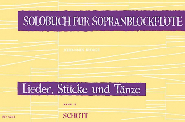Solobuch für Sopranblockflöte Band 2 für Sopran-Blockflöte