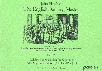 The English Dancing Master Band 2 Leichte Tanzmelodien für Sopranino-
