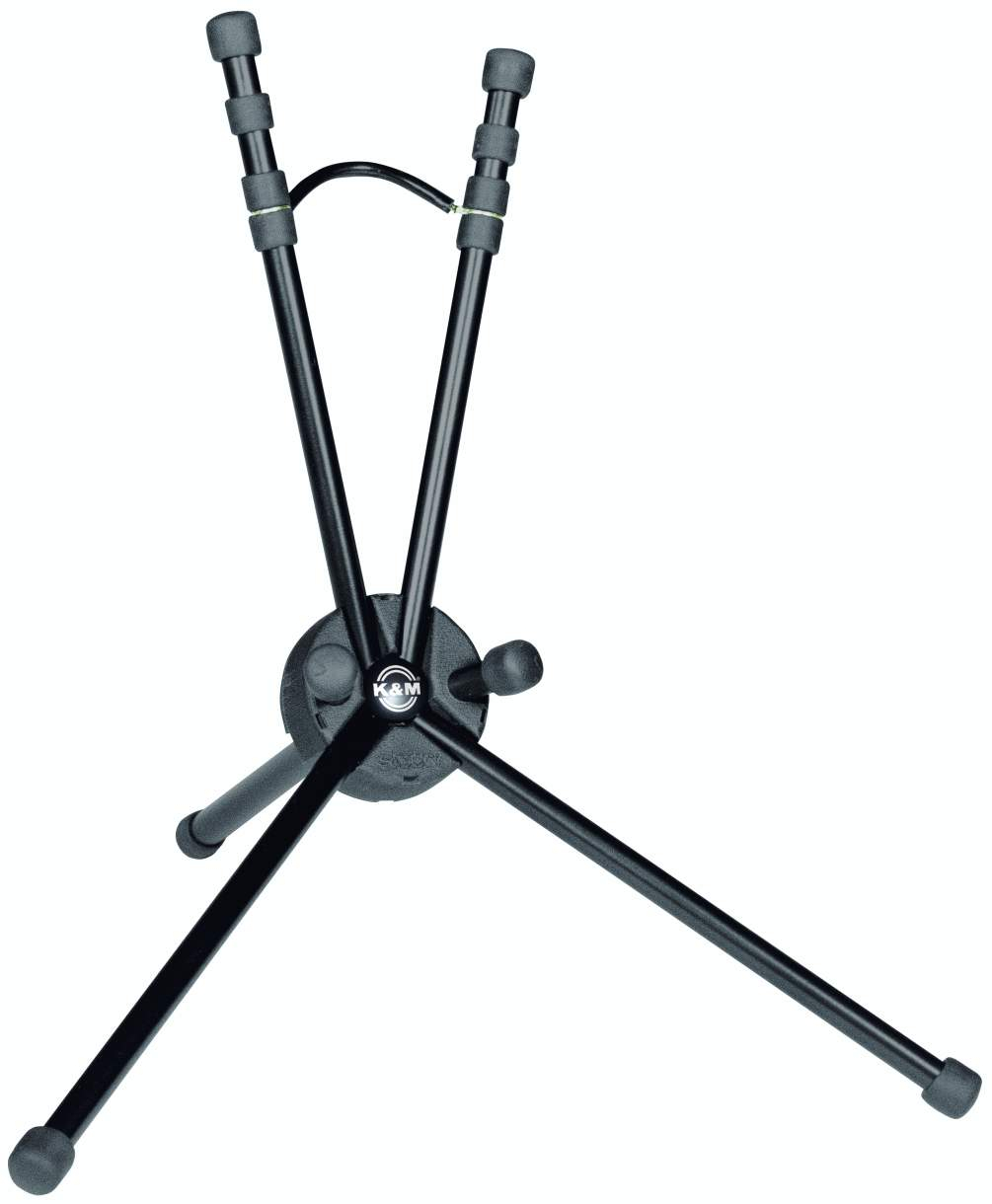 K&M Schwarz 14340 Saxophonständer Saxxy Aluminium - Kompakte Xxs-Größe - 30 Cm Höhe - Transport Im Schallbecher Möglich - Image 6