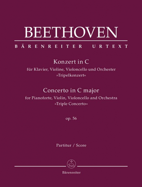 Konzert C-Dur op.56 für Klavier, Violine, Violoncello und Orchester