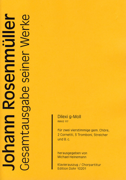 Dilexi g-Moll RWV.E117 für 2 gem Chöre und Orchester