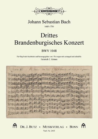 Brandenburgisches Konzert Nr.3 BWV1048 für Orgel