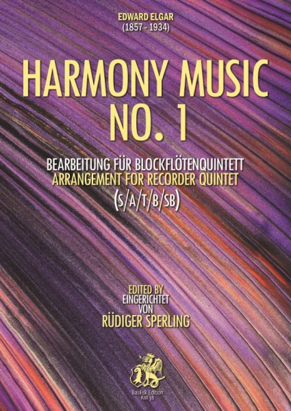 Harmony Music No.1 für Blockflötenquintett (SATBSb)