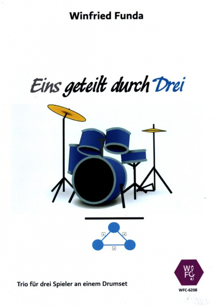 Eins geteilt durch Drei für 3 Spieler an einem Drumset
