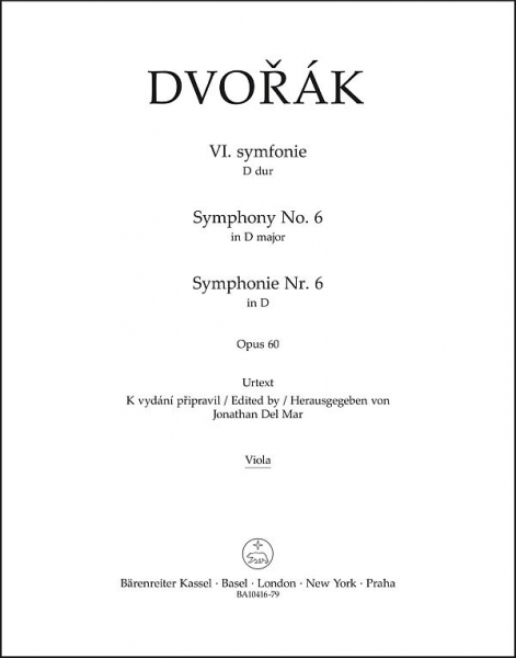 Symphonie D-Dur Nr. 6 op. 60 für Orchester